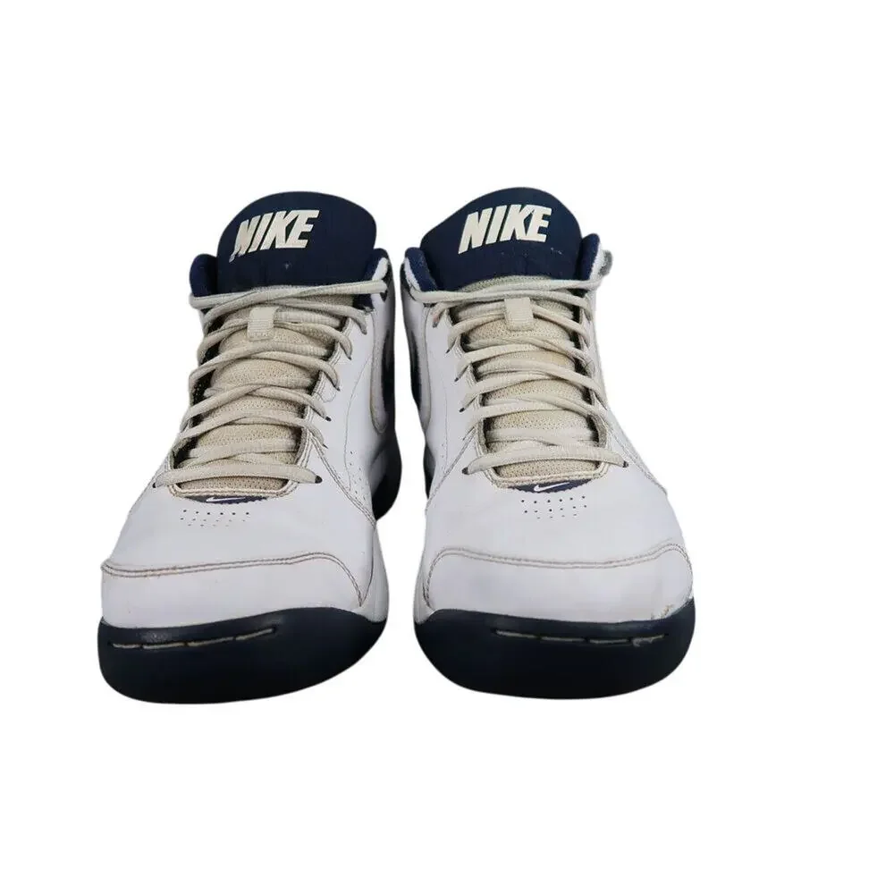 Nike Shoes Mens 9 Athletic Trainers Basketball Sneaker Overplay Mid White Blue